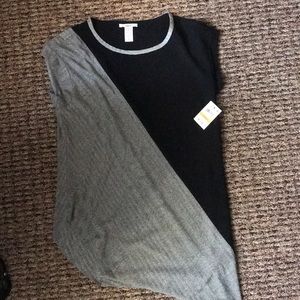 Bar III Deep Black Dress Top